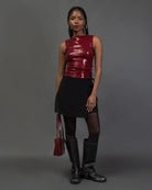 Minirock in Wickeloptik