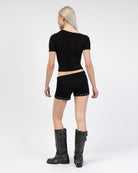 Microshorts mit Ösen