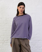 Weites Langarmshirt mit Streifen