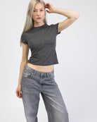 Gestreiftes Shirt mit Rundhalsauschnitt