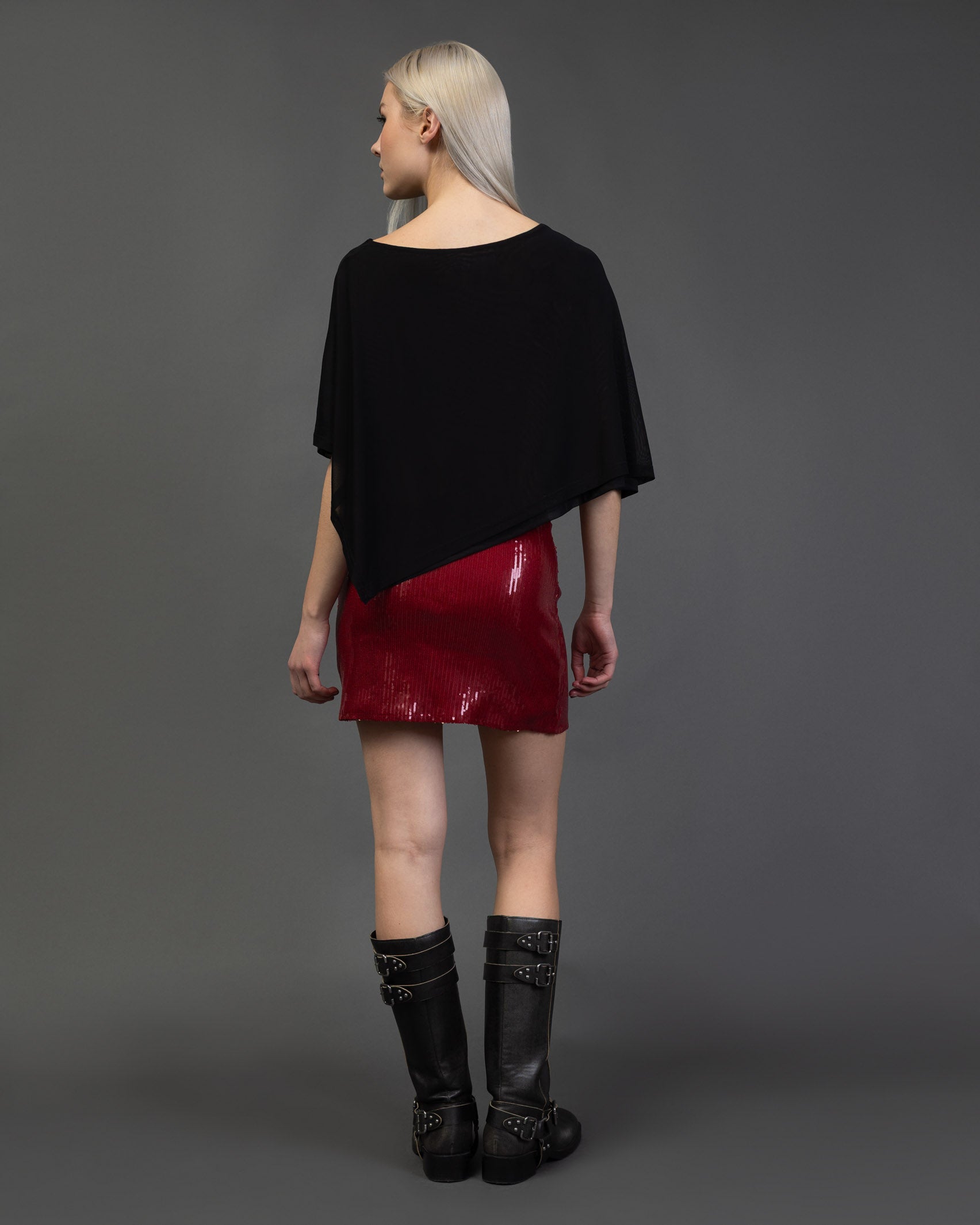 Poncho aus Mesh