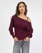 Offshoulder Langarmshirt