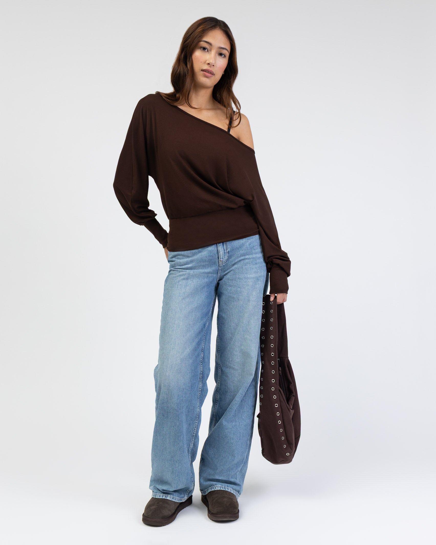 Offshoulder Langarmshirt