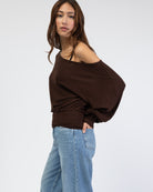 Offshoulder Langarmshirt