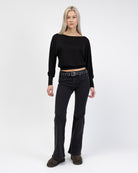 Offshoulder Langarmshirt