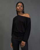 Offshoulder Langarmshirt