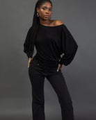 Offshoulder Langarmshirt