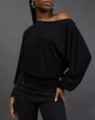 Offshoulder Langarmshirt