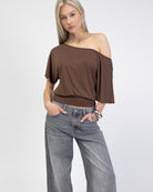 Shirt mit weitem Ausschnitt