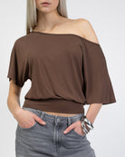 Shirt mit weitem Ausschnitt