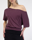 Shirt mit weitem Ausschnitt