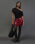 Offshoulder Shirt mit Ösen