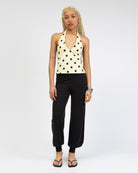 Neckholdertop mit Punkten