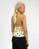 Neckholdertop mit Punkten