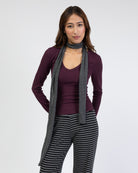 Longshirt mit V-Ausschnitt