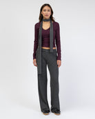 Longshirt mit V-Ausschnitt