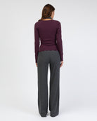 Longshirt mit V-Ausschnitt