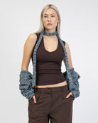 Top mit V-Ausschnitt