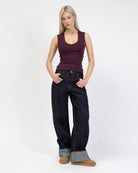 Top mit V-Ausschnitt