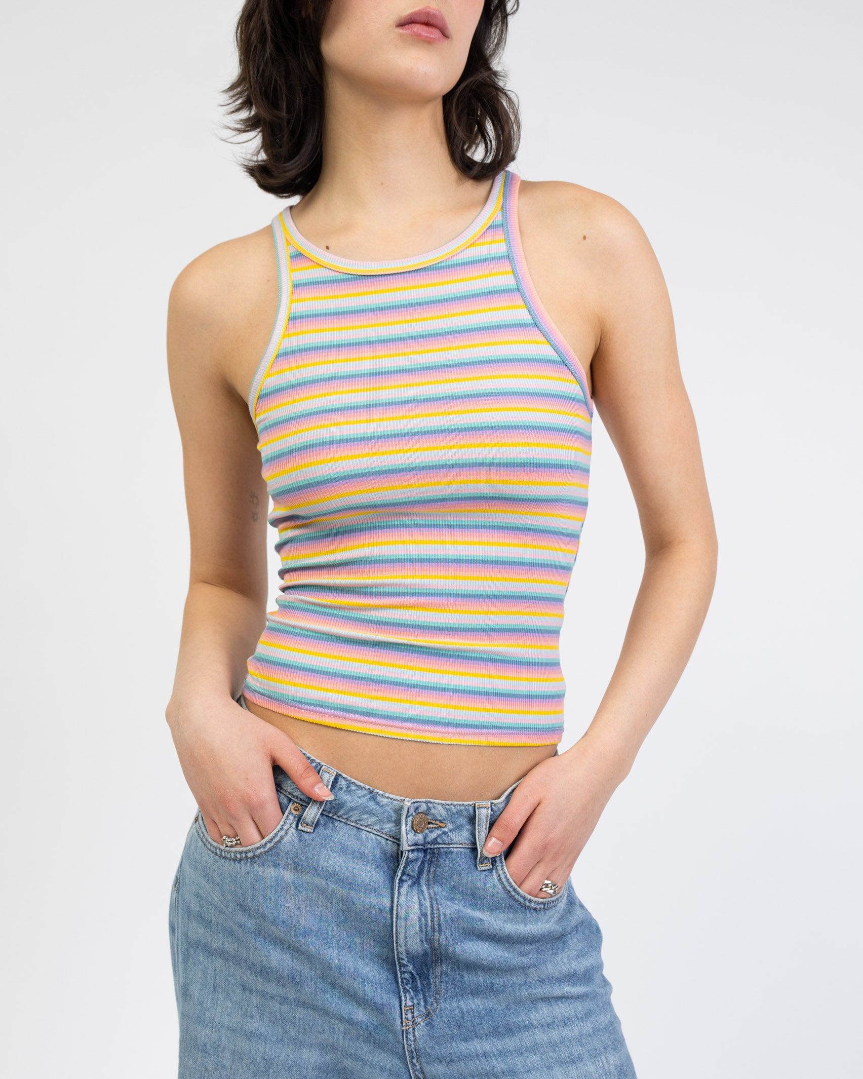 Tanktop in Regenbogenfarben