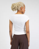 Basic Shirt mit hohem Ausschnitt