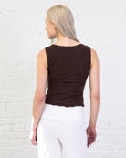 Spitzen Top mit V-Neck