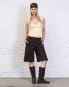 Spitzen Top mit V-Neck