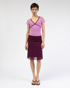 Duo Mesh Shirt mit Spitzendetails