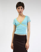 Duo Mesh Shirt mit Spitzendetails