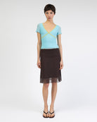 Duo Mesh Shirt mit Spitzendetails