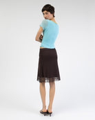 Duo Mesh Shirt mit Spitzendetails