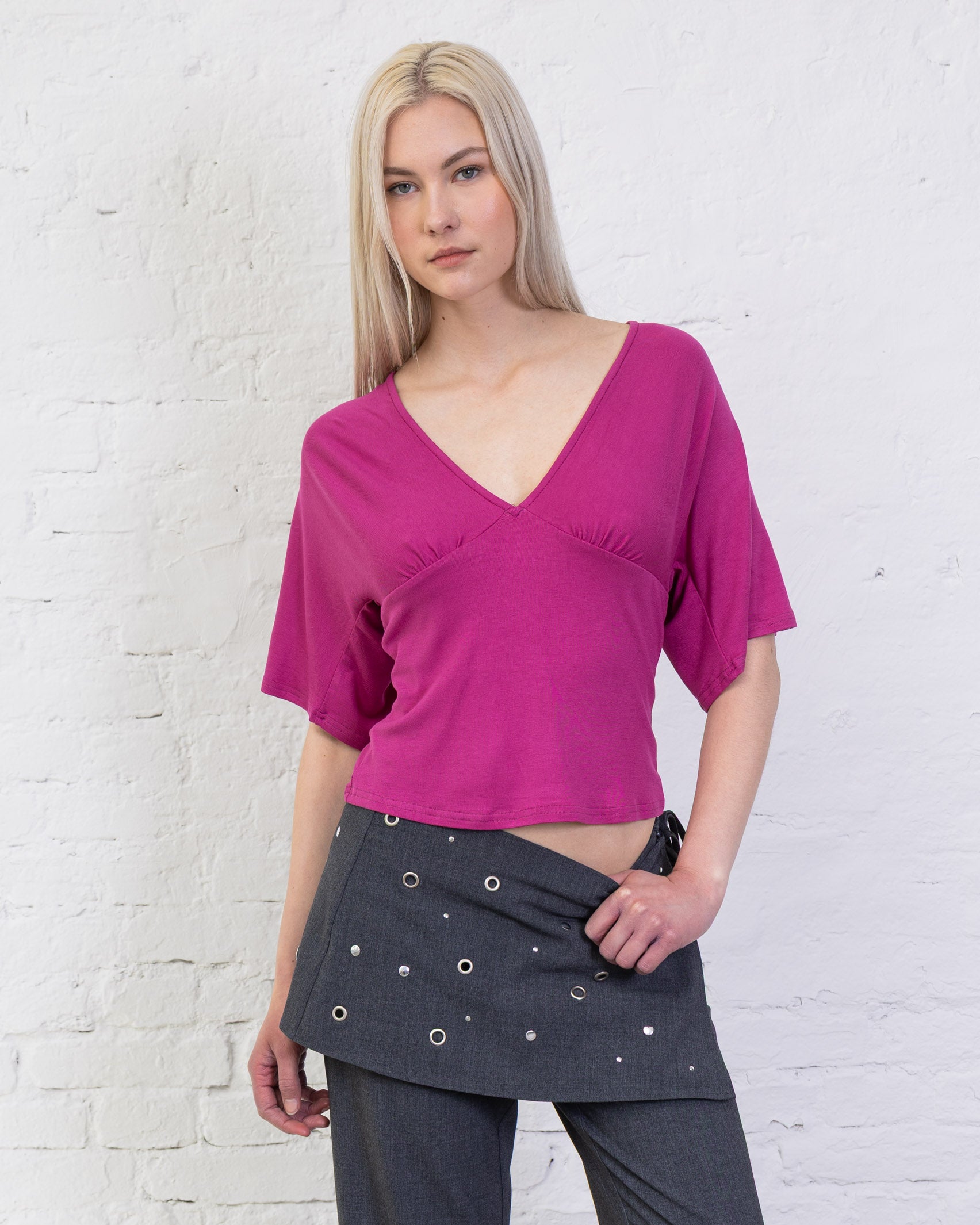 T-Shirt mit Rückendetail