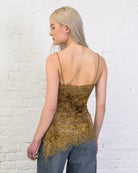 Asymmetrisches Top mit floralem Print