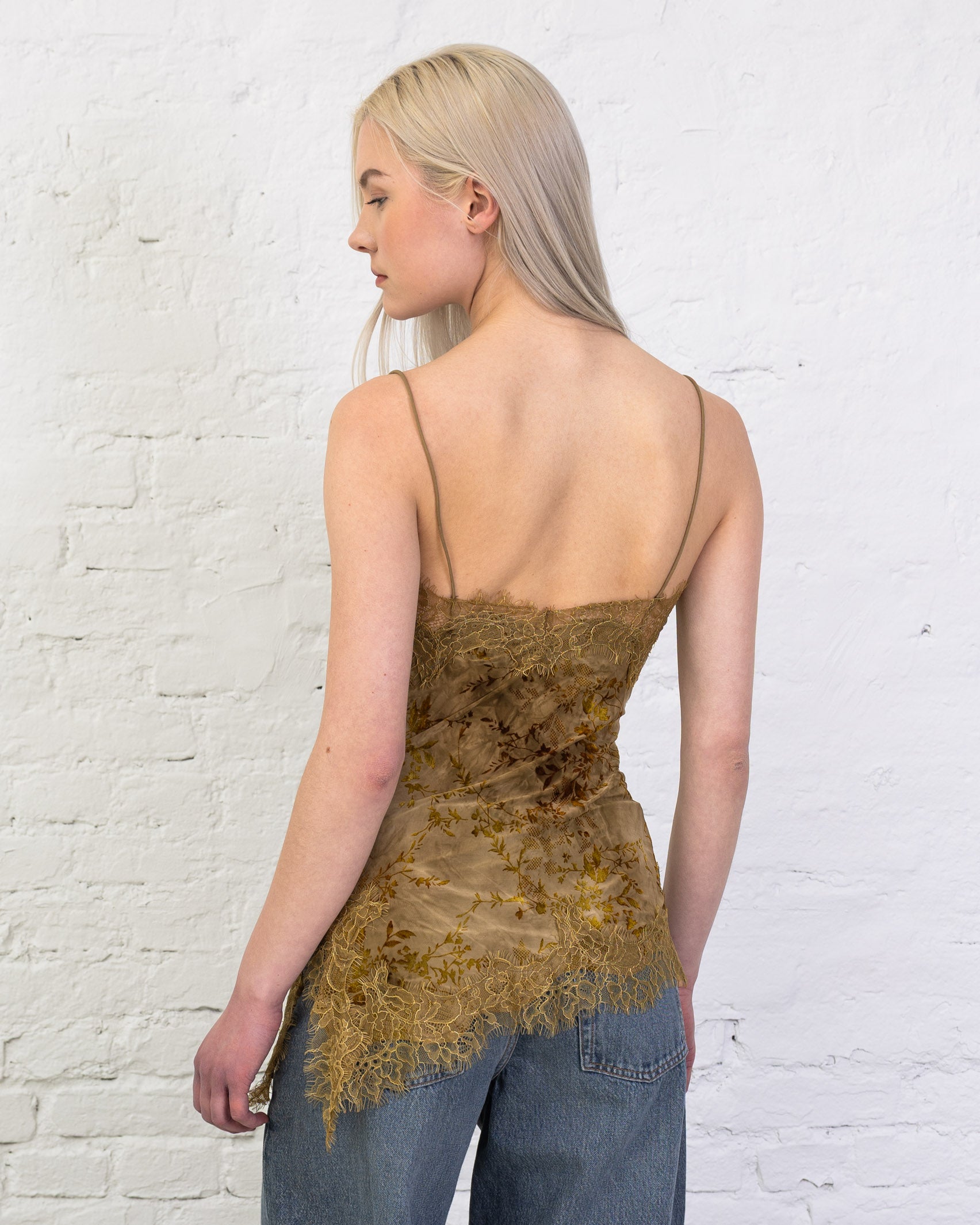 Asymmetrisches Top mit floralem Print
