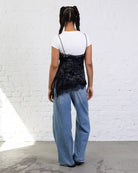 Asymmetrisches Top mit Blumenprint