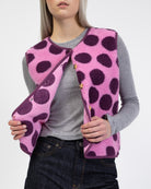 Teddyweste mit Punkten