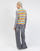 Teddyweste in Regenbogenfarben