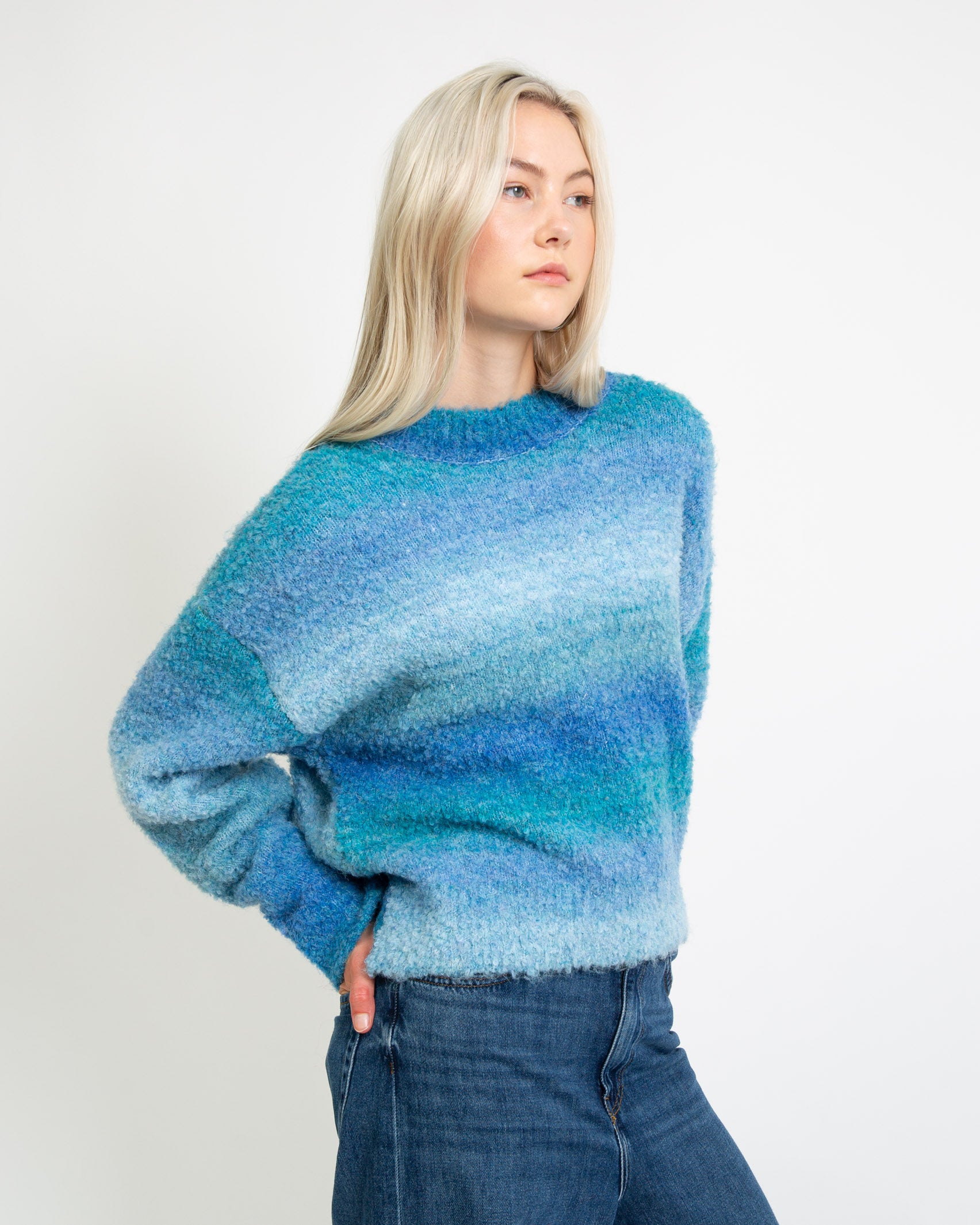 Oversize Pullover mit Farbverlauf - Broke + Schön