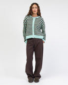 Strickjacke mit Streifen