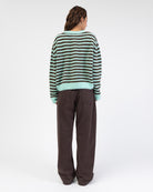 Strickjacke mit Streifen