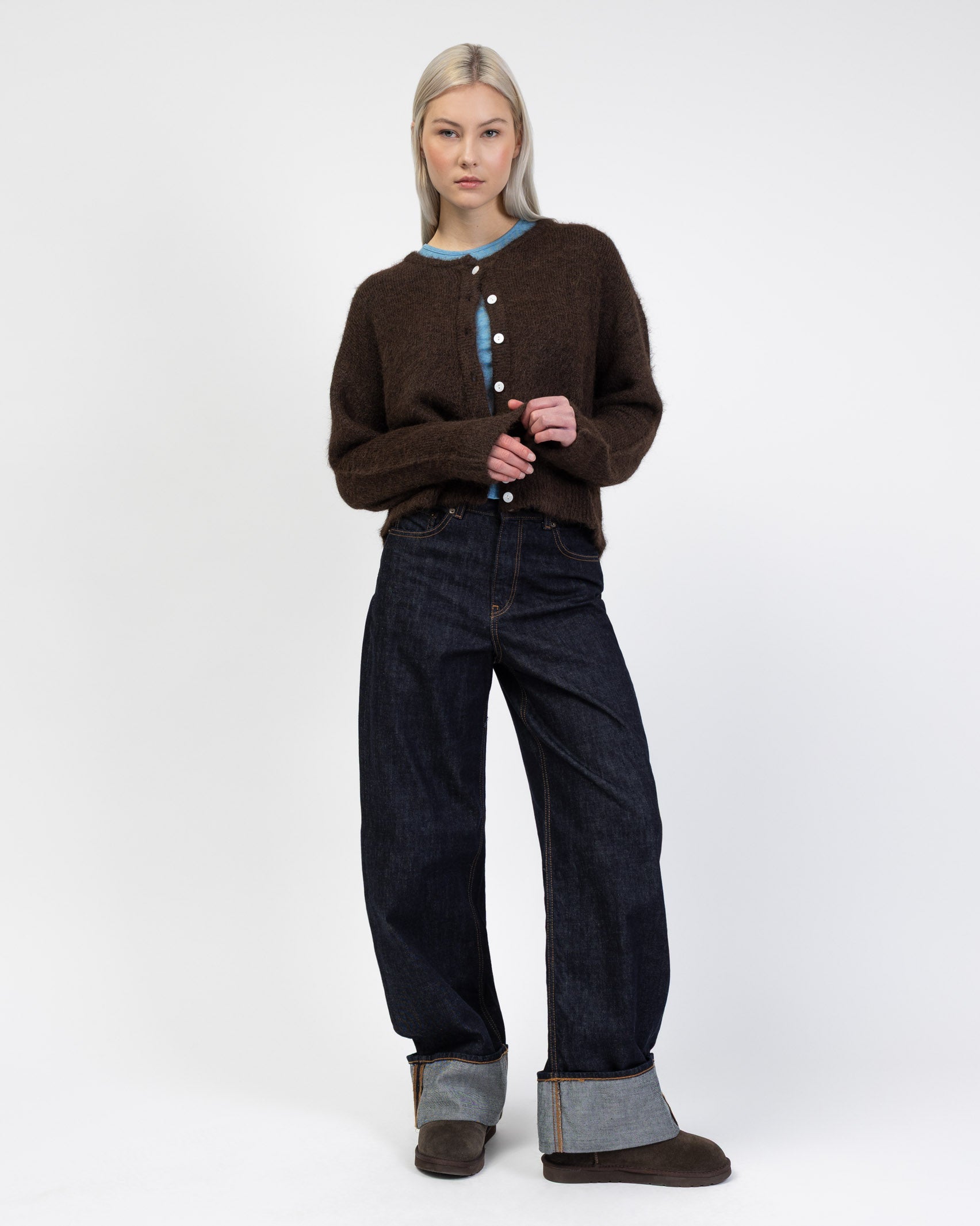 Weiche lockere Strickjacke