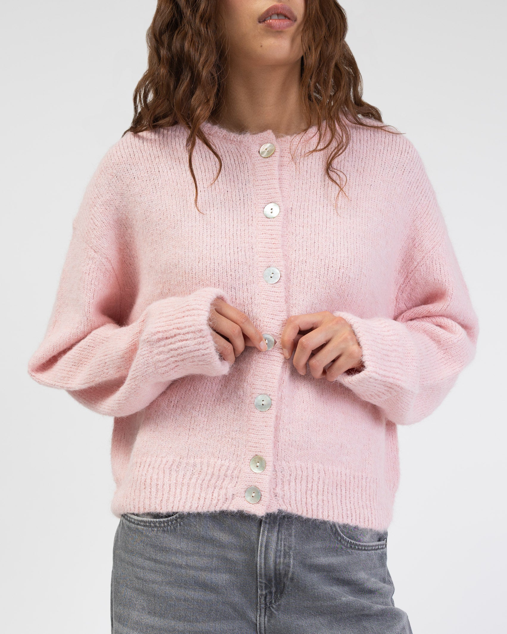 Strickjacke mit weichem Material