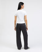 Gerade Anzughose aus glattem Material