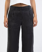 Gerade Anzughose aus glattem Material