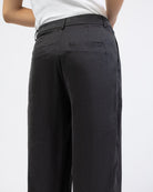 Gerade Anzughose aus glattem Material