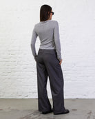 Nadelstreifen Hose mit geraden Bein