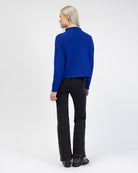 Strickjacke mit Stehkragen