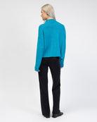 Strickjacke mit Stehkragen