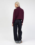 Strickjacke mit Stehkragen