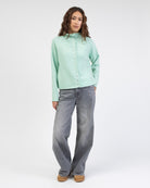 Strickjacke mit Stehkragen